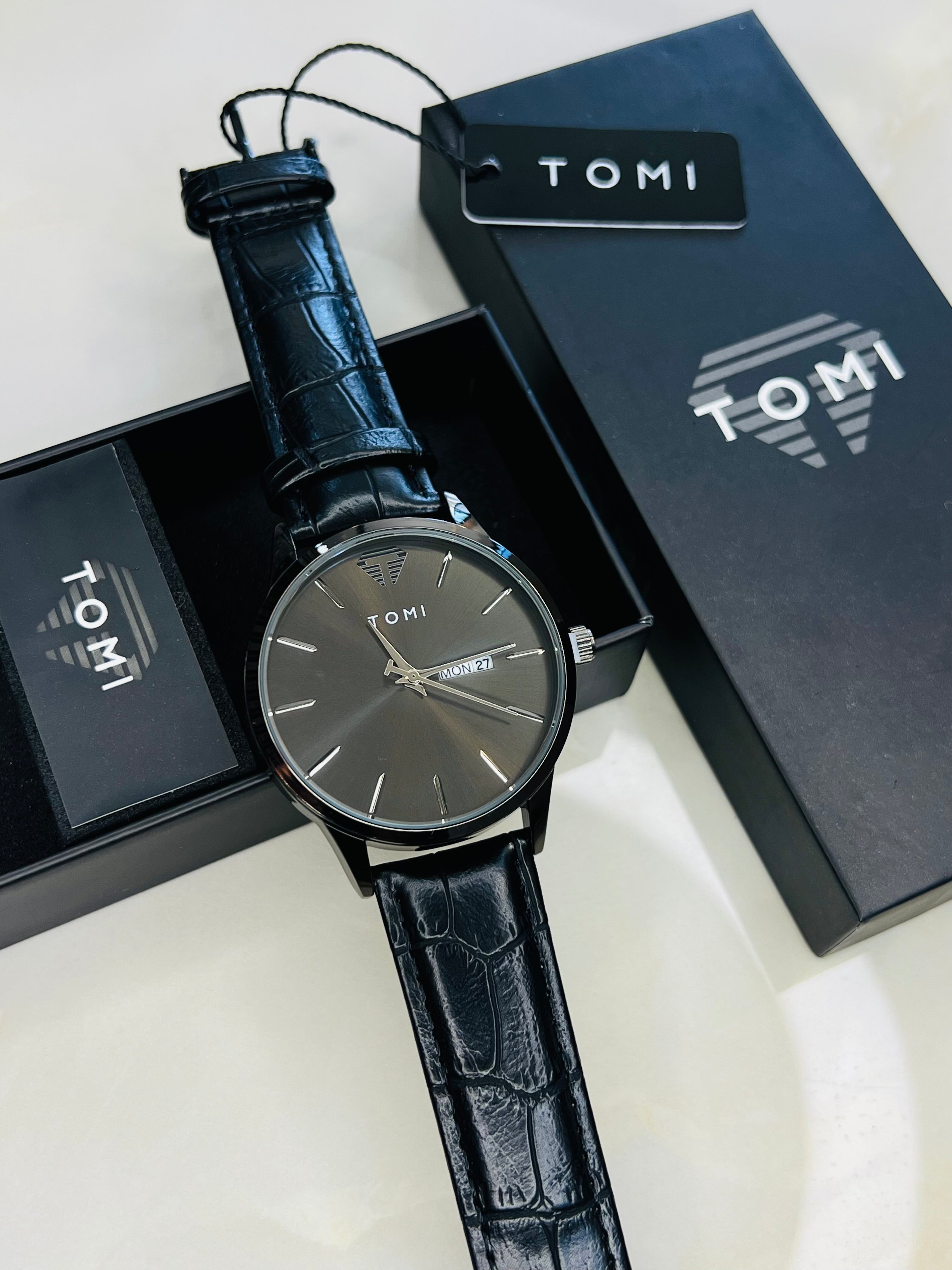 Tomi Day Date All Black Watch